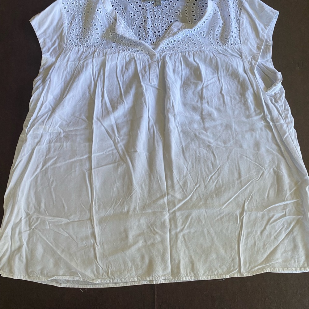 Daniel Rainn White Eyelet Blouse
